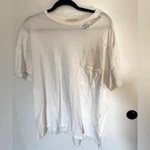 Free People oversized destroyed t-shirt